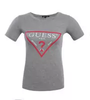 tee shirt mujer guess short sleeve genereux cotton 2013 france sm usa gray red